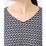 ジオメトリックプリントジャージワンピース/洗える/WEB限定サイズあり | OFUON | 詳細画像23 