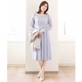 ジオメトリックプリントジャージワンピース/洗える/WEB限定サイズあり | OFUON | 詳細画像3 