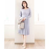 ジオメトリックプリントジャージワンピース/洗える/WEB限定サイズあり | OFUON | 詳細画像4 