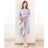 ジオメトリックプリントジャージワンピース/洗える/WEB限定サイズあり | OFUON | 詳細画像6 