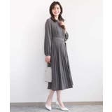 プリーツジョーゼットワンピース/洗える/WEB限定サイズあり | OFUON | 詳細画像11 