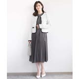 プリーツジョーゼットワンピース/洗える/WEB限定サイズあり | OFUON | 詳細画像12 