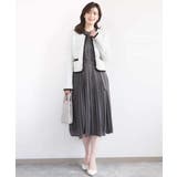 プリーツジョーゼットワンピース/洗える/WEB限定サイズあり | OFUON | 詳細画像13 