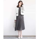 プリーツジョーゼットワンピース/洗える/WEB限定サイズあり | OFUON | 詳細画像14 