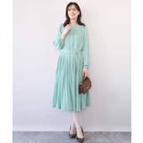 プリーツジョーゼットワンピース/洗える/WEB限定サイズあり | OFUON | 詳細画像6 