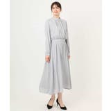 パウダーサテン ボウタイワンピース/洗える/WEB限定サイズあり | OFUON | 詳細画像18 