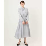 パウダーサテン ボウタイワンピース/洗える/WEB限定サイズあり | OFUON | 詳細画像28 