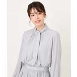 パウダーサテン ボウタイワンピース/洗える/WEB限定サイズあり | OFUON | 詳細画像29 