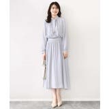 パウダーサテン ボウタイワンピース/洗える/WEB限定サイズあり | OFUON | 詳細画像8 