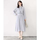 パウダーサテン ボウタイワンピース/洗える/WEB限定サイズあり | OFUON | 詳細画像9 