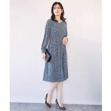 カリグラフィープリント ジャージワンピース/洗える/WEB限定サイズあり | OFUON | 詳細画像10 