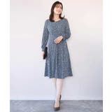 カリグラフィープリント ジャージワンピース/洗える/WEB限定サイズあり | OFUON | 詳細画像11 