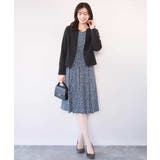 カリグラフィープリント ジャージワンピース/洗える/WEB限定サイズあり | OFUON | 詳細画像12 