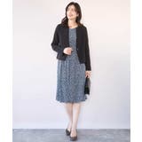 カリグラフィープリント ジャージワンピース/洗える/WEB限定サイズあり | OFUON | 詳細画像15 