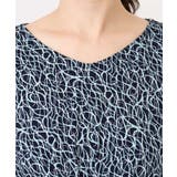 カリグラフィープリント ジャージワンピース/洗える/WEB限定サイズあり | OFUON | 詳細画像22 