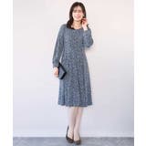 カリグラフィープリント ジャージワンピース/洗える/WEB限定サイズあり | OFUON | 詳細画像9 