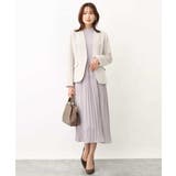 シフォンジョーゼットフリルネックプリーツワンピース/洗える | OFUON | 詳細画像15 