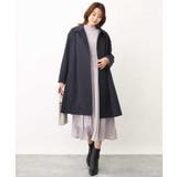 シフォンジョーゼットフリルネックプリーツワンピース/洗える | OFUON | 詳細画像22 