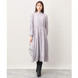 シフォンジョーゼットフリルネックプリーツワンピース/洗える | OFUON | 詳細画像24 