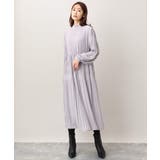 シフォンジョーゼットフリルネックプリーツワンピース/洗える | OFUON | 詳細画像25 