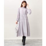 シフォンジョーゼットフリルネックプリーツワンピース/洗える | OFUON | 詳細画像26 