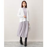 シフォンジョーゼットフリルネックプリーツワンピース/洗える | OFUON | 詳細画像28 