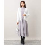 シフォンジョーゼットフリルネックプリーツワンピース/洗える | OFUON | 詳細画像29 