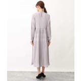 シフォンジョーゼットフリルネックプリーツワンピース/洗える | OFUON | 詳細画像35 