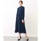 シフォンジョーゼットフリルネックプリーツワンピース/洗える | OFUON | 詳細画像41 