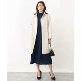 シフォンジョーゼットフリルネックプリーツワンピース/洗える | OFUON | 詳細画像7 