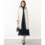 シフォンジョーゼットフリルネックプリーツワンピース/洗える | OFUON | 詳細画像9 