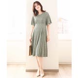 フレアスリーブ小花柄ワンピース/洗える/WEB限定サイズあり | OFUON | 詳細画像12 