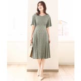 フレアスリーブ小花柄ワンピース/洗える/WEB限定サイズあり | OFUON | 詳細画像13 