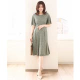 フレアスリーブ小花柄ワンピース/洗える/WEB限定サイズあり | OFUON | 詳細画像14 