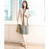 フレアスリーブ小花柄ワンピース/洗える/WEB限定サイズあり | OFUON | 詳細画像16 