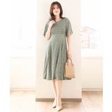 フレアスリーブ小花柄ワンピース/洗える/WEB限定サイズあり | OFUON | 詳細画像9 