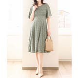 ミント | フレアスリーブ小花柄ワンピース/洗える/WEB限定サイズあり | OFUON