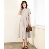 スキッパーネックシャツワンピース/洗える/WEB限定サイズあり | OFUON | 詳細画像13 