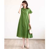 VネックAラインシルエットワンピース/洗える/WEB限定サイズあり | OFUON | 詳細画像10 