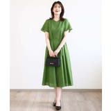 VネックAラインシルエットワンピース/洗える/WEB限定サイズあり | OFUON | 詳細画像14 