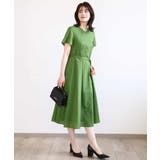 VネックAラインシルエットワンピース/洗える/WEB限定サイズあり | OFUON | 詳細画像15 