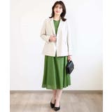 VネックAラインシルエットワンピース/洗える/WEB限定サイズあり | OFUON | 詳細画像16 