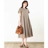 VネックAラインシルエットワンピース/洗える/WEB限定サイズあり | OFUON | 詳細画像20 