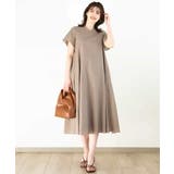 VネックAラインシルエットワンピース/洗える/WEB限定サイズあり | OFUON | 詳細画像24 