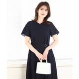 VネックAラインシルエットワンピース/洗える/WEB限定サイズあり | OFUON | 詳細画像25 