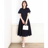 VネックAラインシルエットワンピース/洗える/WEB限定サイズあり | OFUON | 詳細画像30 