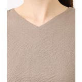 VネックAラインシルエットワンピース/洗える/WEB限定サイズあり | OFUON | 詳細画像39 