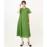 VネックAラインシルエットワンピース/洗える/WEB限定サイズあり | OFUON | 詳細画像4 