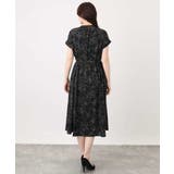 ラインフラワープリントワンピース/洗える/WEB限定サイズあり | OFUON | 詳細画像12 