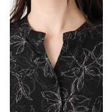 ラインフラワープリントワンピース/洗える/WEB限定サイズあり | OFUON | 詳細画像13 